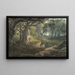 Reisende in einer bewaldeten Lichtung - William Payne — gerahmtes Bild an der Wand