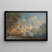 Ansicht in Caernarfon, Wales - William Payne — gerahmtes Bild an der Wand