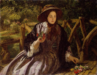 Blumen des Gartens, die einen Blumenstrauß bilden - William Powell Frith — Ansicht des Kunstwerks