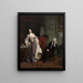 Der Papst macht Liebe zu Lady Mary Wortley Montagu - William Powell Frith — gerahmtes Bild an der Wand