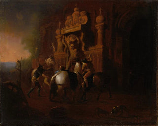 William Rimmer - Horses at a Fountain.webp