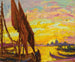 Sonnenuntergang am Lido von Venedig - William Samuel Horton — Ansicht des Kunstwerks