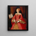 Elisabeth I. als Prinzessin - William Scrots — gerahmtes Bild an der Wand