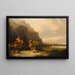 En attendant le ferry - William Shayer — gerahmtes Bild an der Wand