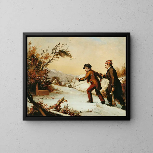 Der Trick schließt sich - William Sidney Mount — gerahmtes Bild an der Wand