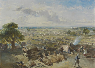 William Simpson - The GovernorGenerals and CommanderinChiefs Camp at Jalandhar 1 Febuary 1860.webp