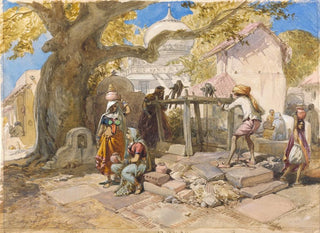 Der Dorfbrunnen - William Simpson — Ansicht des Kunstwerks