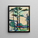 Fauve Landschaft - William Sommer — gerahmtes Bild an der Wand