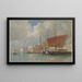 Navigation am Molo in Venedig - William Stanley Haseltine — gerahmtes Bild an der Wand