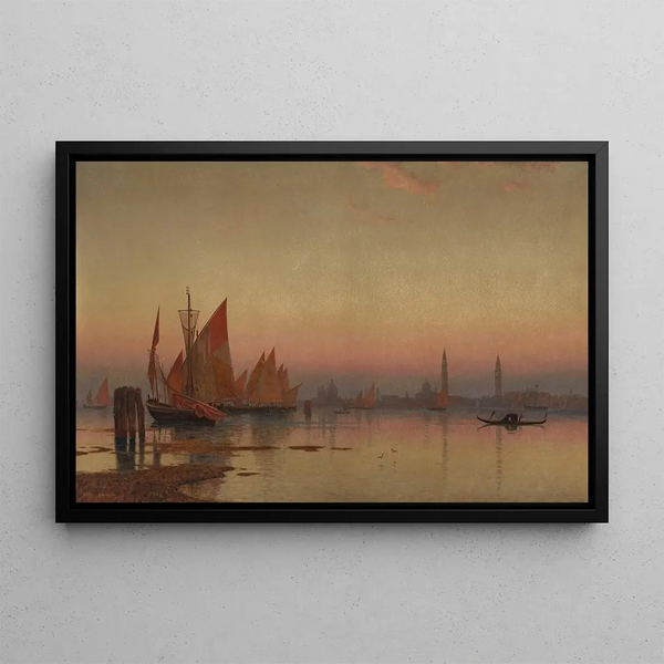 William Stanley Haseltine - Venetian Coastline at Sunset.webp