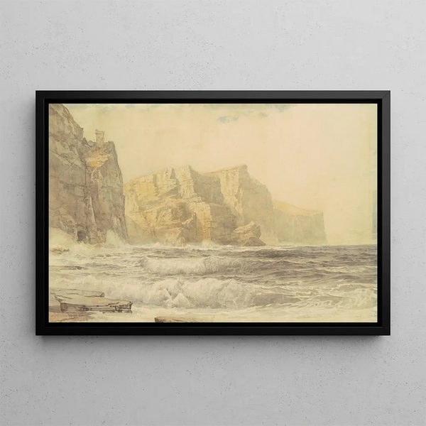 Château de Baldart, Kilkee, comté de Clare, Irland - William Trost Richards — gerahmtes Bild an der Wand