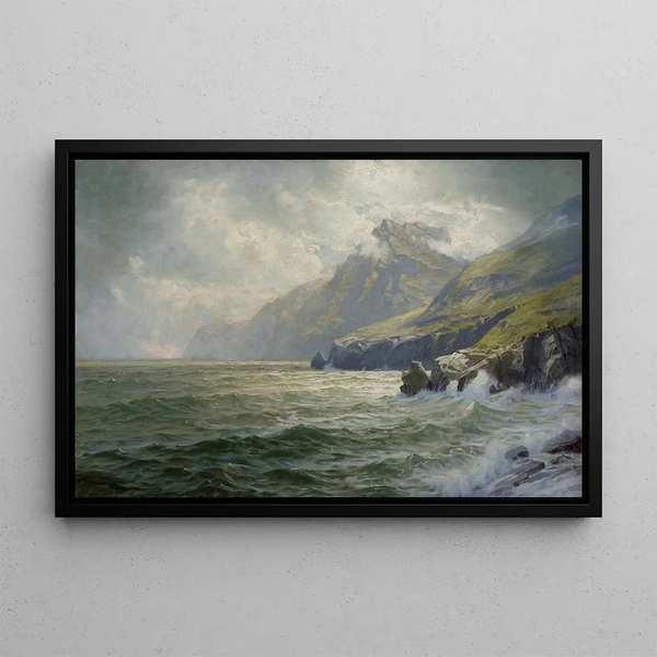 Bucht von Donegal - William Trost Richards — gerahmtes Bild an der Wand