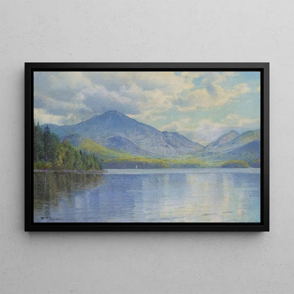 Lake Placid, Adirondack-Berge - William Trost Richards — gerahmtes Bild an der Wand