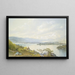 Lac Squam und die Sandwich-Berge - William Trost Richards — gerahmtes Bild an der Wand