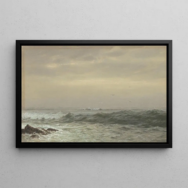 William Trost Richards - Rocks and Breaking Waves.webp