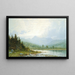 Sonnenuntergang über dem Mount Chocorua New Hampshire - William Trost Richards — gerahmtes Bild an der Wand