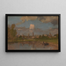 Oxford-Gemälde vom Fluss mit Christ Church im Vordergrund - William Turner von Oxford — gerahmtes Bild an der Wand