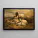 Schafe in den schottischen Highlands - William Watson — gerahmtes Bild an der Wand