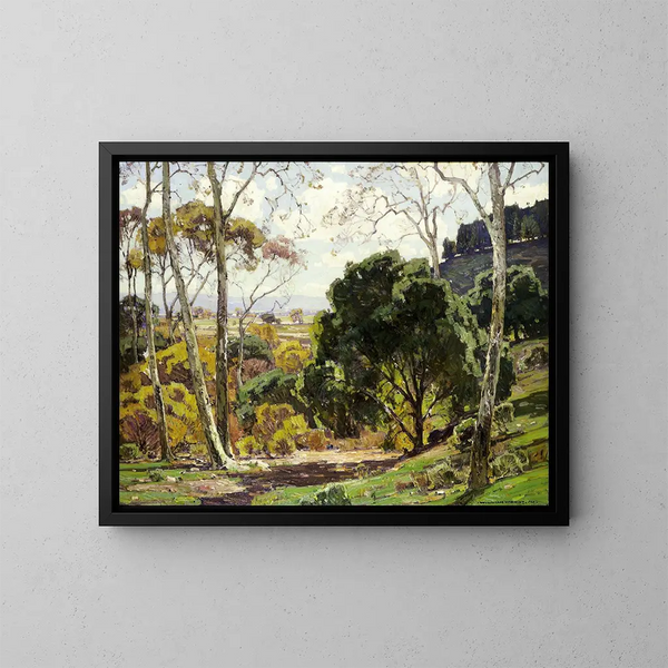 Sonnentage - William Wendt — gerahmtes Bild an der Wand