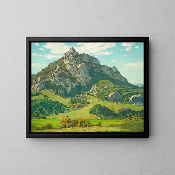 Wo der Gott der Natur gewirkt hat - William Wendt — gerahmtes Bild an der Wand