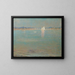 Nachmittag in der Bucht - William Worcester Churchill — gerahmtes Bild an der Wand