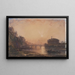 Der Schloss Saint-Ange in Rom bei Sonnenuntergang - William Wyld — gerahmtes Bild an der Wand