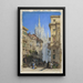 Der Dom von Mailand von einer Seitenstraße aus - William Wyld — gerahmtes Bild an der Wand