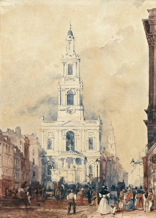 William Wyld - View Of Saint Marys Church London.webp