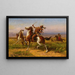 Tribus en guerre - William de la Montagne Cary — gerahmtes Bild an der Wand