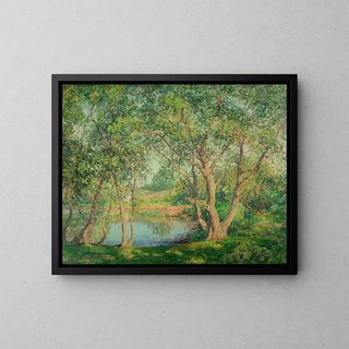Lac caché - Wilson Henry Irvine — gerahmtes Bild an der Wand