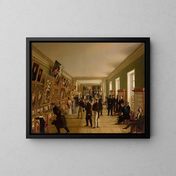 Ausstellung der Schönen Künste in Warschau 1828 - Wincenty Kasprzycki — gerahmtes Bild an der Wand