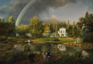 Wincenty Kasprzycki - View of Morysinek in Wilanw.webp