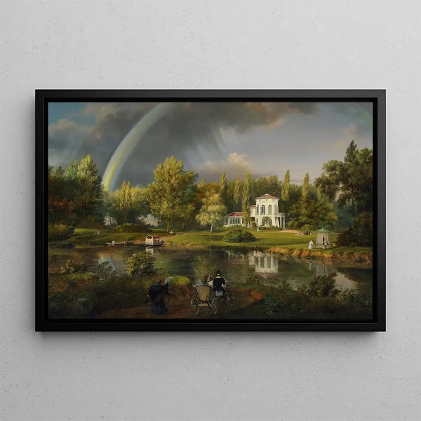 Ansicht von Morysinek in Wilanów - Wincenty Kasprzycki — gerahmtes Bild an der Wand