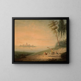 Wincenty Smokowski - Genre scene at Lake Galve.webp