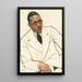 Charles Spurgeon Johnson - Winold Reiss — gerahmtes Bild an der Wand