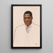 Paul Robeson - Winold Reiss — gerahmtes Bild an der Wand