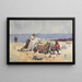 Ein Festmahl der Muscheln - Winslow Homer — gerahmtes Bild an der Wand