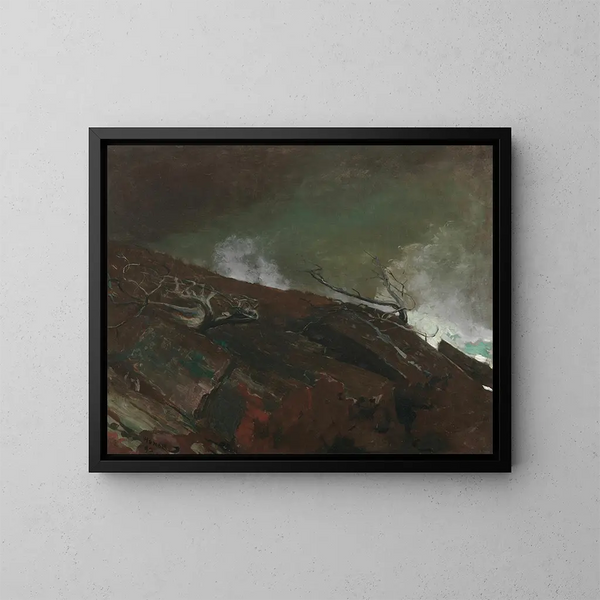 Côte du Maine - Winslow Homer — gerahmtes Bild an der Wand