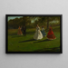 Joueurs de croquet - Winslow Homer — gerahmtes Bild an der Wand