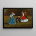 Szene des Croquet - Winslow Homer — gerahmtes Bild an der Wand