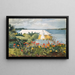 Garten der Blumen und Bungalow auf den Bermudas - Winslow Homer — gerahmtes Bild an der Wand