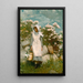 Mädchen und Lorbeer - Winslow Homer — gerahmtes Bild an der Wand
