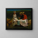 Mädchen in einer Landschaft - Winslow Homer — gerahmtes Bild an der Wand