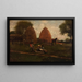 Heuhaufen und Kinder - Winslow Homer — gerahmtes Bild an der Wand