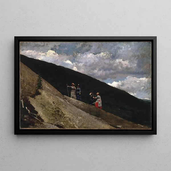In den Bergen - Winslow Homer — gerahmtes Bild an der Wand