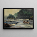 In den Stromschnellen - Winslow Homer — gerahmtes Bild an der Wand