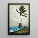 Palmenbaum in Nassau - Winslow Homer — gerahmtes Bild an der Wand