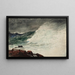 Prouts Neck Vague déferlante - Winslow Homer — gerahmtes Bild an der Wand