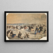 Eislaufen in Central Park - Winslow Homer — gerahmtes Bild an der Wand