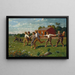 Attrape la balle - Winslow Homer — gerahmtes Bild an der Wand